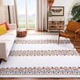 thumbnail image 1 of SAFAVIEH Cedar Brook Osmond Geometric Area Rug, Ivory/Orange, 5' x 8', 1 of 6