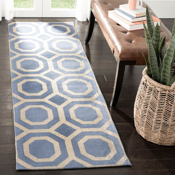 SAFAVIEH Cedar Brook Thaddeus Geometric Jute Runner Rug, Grey/Gold, 2'3" x 8'