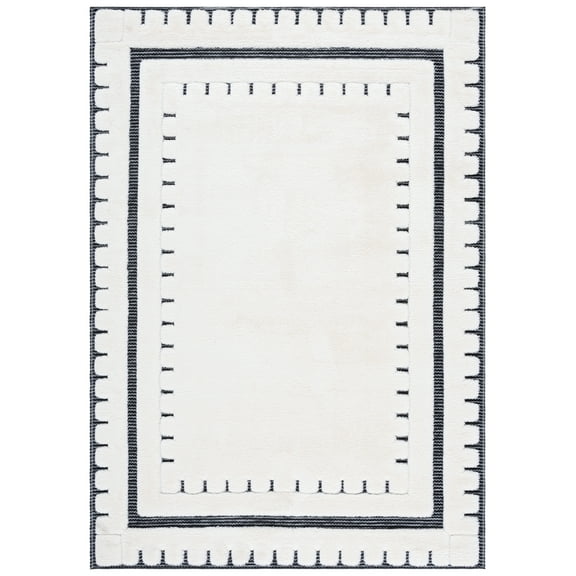 SAFAVIEH Celebrity Frona Geometric Area Rug, Ivory/Black, 8' x 10'