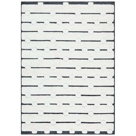SAFAVIEH Celebrity Moira Geometric Area Rug, Ivory/Black, 8' x 10'