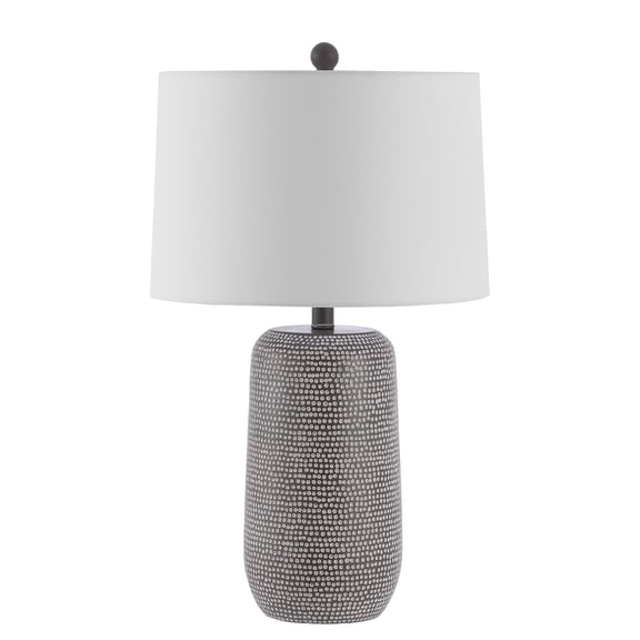 SAFAVIEH Celvin 26 in. Classic Contemporary Table Lamp, Grey/White