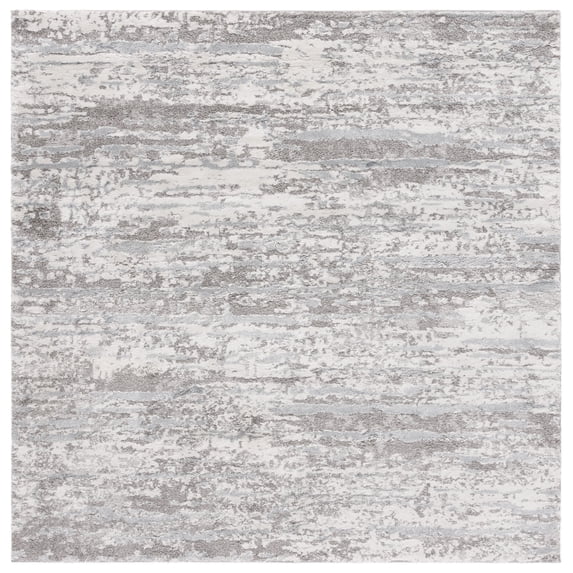 SAFAVIEH Century Arianne Distressed Area Rug, Gray/Ivory, 6'7" x 6'7" Square