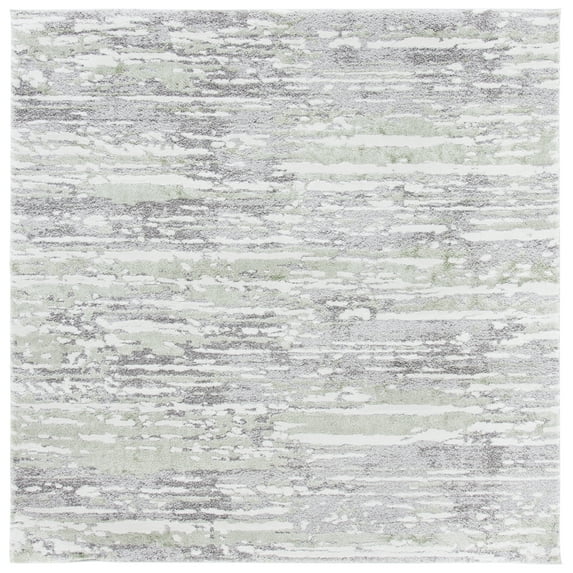 SAFAVIEH Century Arianne Distressed Area Rug, Grey/Green, 6'7" x 6'7" Square