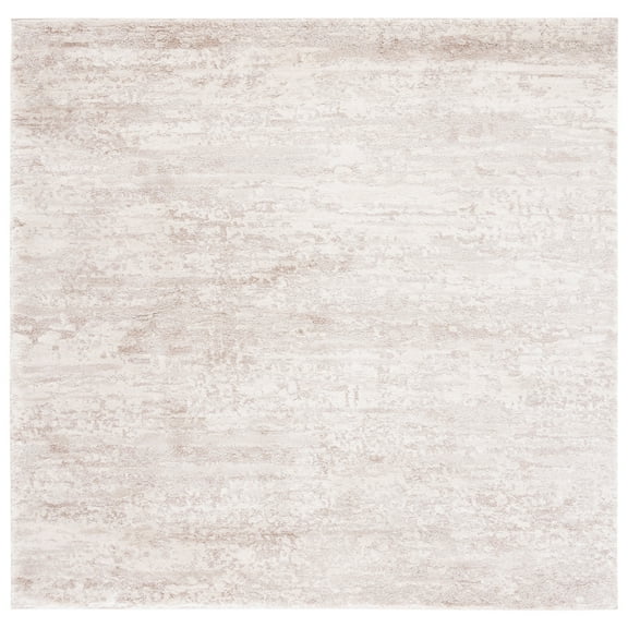 SAFAVIEH Century Arianne Distressed Area Rug, Ivory/Beige, 4' x 4' Square