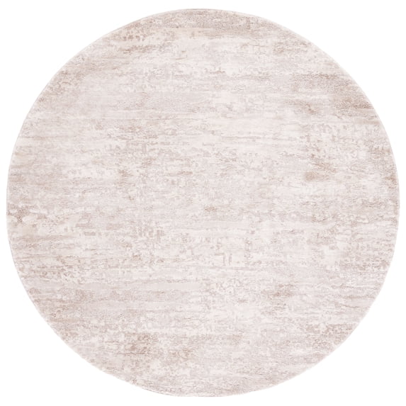 SAFAVIEH Century Arianne Distressed Area Rug, Ivory/Beige, 5'3" x 5'3" Round
