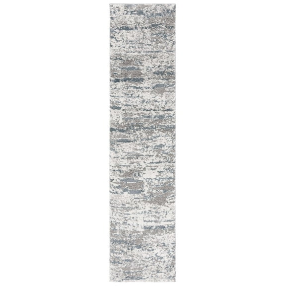 SAFAVIEH Century Arianne Distressed Runner Rug, Gray/Navy, 2' x 8'