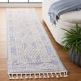 thumbnail image 1 of SAFAVIEH Chapel Maiara Diamond Runner Rug, Blue/Ivory, 2'2" x 8', 1 of 8