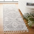 thumbnail image 1 of SAFAVIEH Chapel Rachelle Diamond Runner Rug, Black/Ivory, 2'2" x 8', 1 of 8