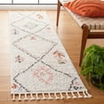 thumbnail image 1 of SAFAVIEH Chapel Rachelle Diamond Runner Rug, Ivory/Black, 2'2" x 8', 1 of 8