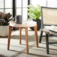 thumbnail image 1 of SAFAVIEH Charlen Outdoor Patio Round Side Table, Natural/Beige, 1 of 7