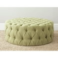 thumbnail image 1 of SAFAVIEH Charlene Tufted Cocktail Ottoman Sweet Pea, 1 of 4