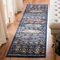 thumbnail image 1 of SAFAVIEH Charleston Rupert Southwestern Runner Rug, Navy/Ivory, 2' x 8', 1 of 9