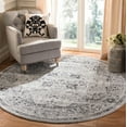 thumbnail image 1 of SAFAVIEH Charleston Zharko Floral Area Rug, Gray/Dark Gray, 6'7" x 6'7" Round, 1 of 8
