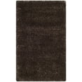thumbnail image 1 of SAFAVIEH Charlotte Solid Plush Shag Area Rug, Brown, 3' x 5', 1 of 5