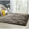 thumbnail image 1 of SAFAVIEH Charlotte Solid Plush Shag Area Rug, Brown, 4' x 6', 1 of 3