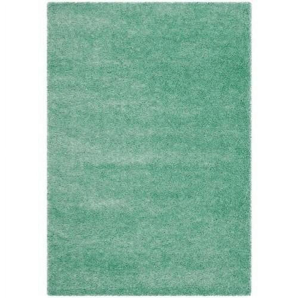 Charlotte Teal 4' x 6' Shag Area Rug