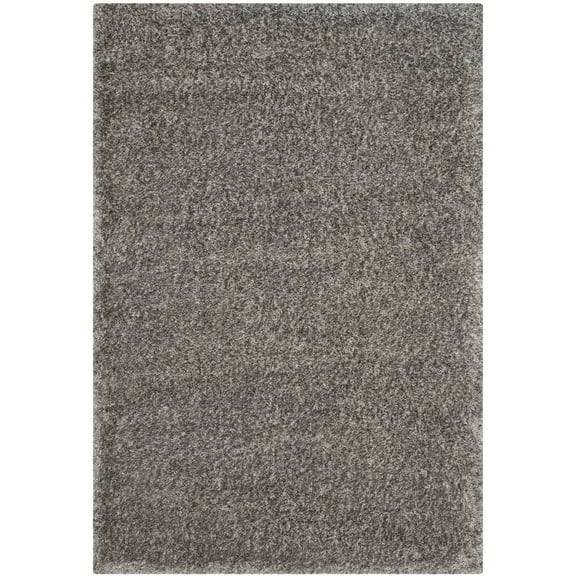 SAFAVIEH Charlotte Solid Plush Shag Runner Rug, Grey, 2'3" x 8'