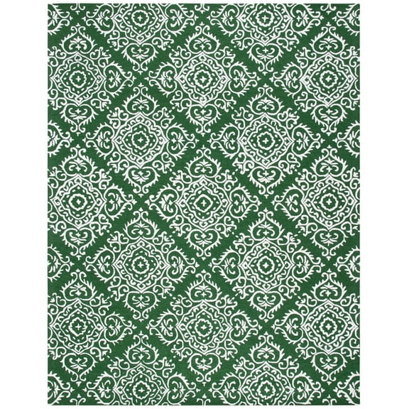 SAFAVIEH Chatham Alexis Geometric Area Rug, Green/Ivory, 8' x 10'