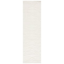 SAFAVIEH Chatham Brannon Diamond Runner Rug, Ivory, 2'3" x 8'