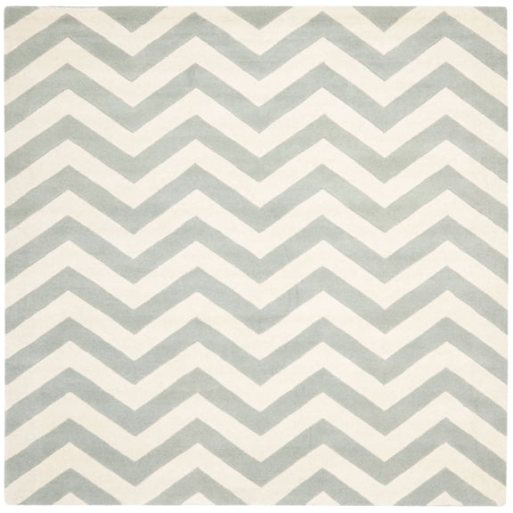 SAFAVIEH Chatham CHT715E Handmade Grey / Ivory Rug