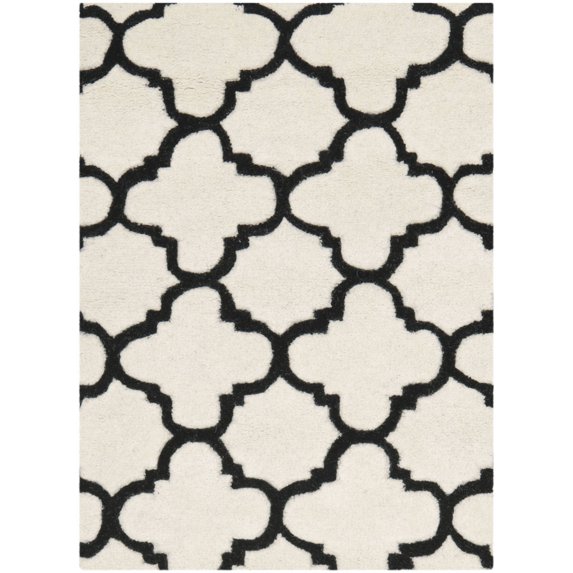 SAFAVIEH Chatham CHT717A Handmade Ivory / Black Rug