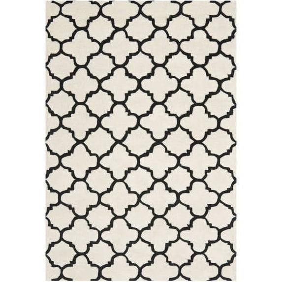 SAFAVIEH Chatham CHT717A Handmade Ivory / Black Rug
