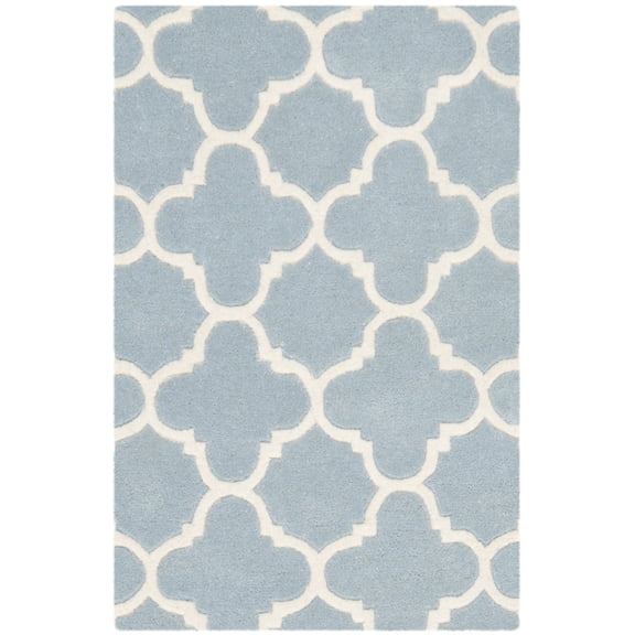 SAFAVIEH Chatham CHT717B Handmade Blue / Ivory Rug