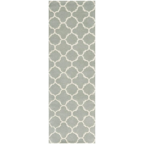 SAFAVIEH Chatham CHT717E Handmade Grey / Ivory Rug