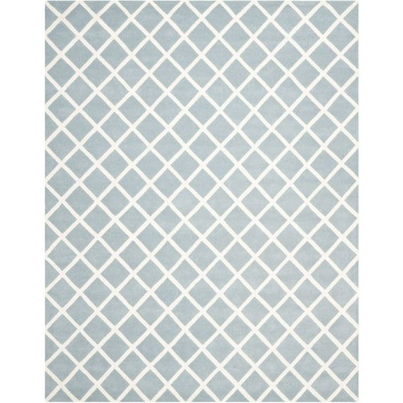 SAFAVIEH Chatham CHT718B Handmade Blue / Ivory Rug