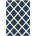 thumbnail image 1 of SAFAVIEH Chatham Jahn Geometric Wool Area Rug, Dark Blue/Ivory, 3' x 5', 1 of 9