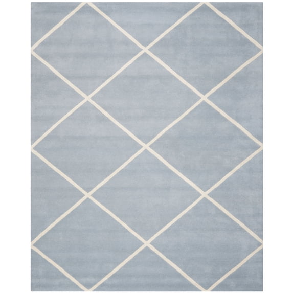 SAFAVIEH Chatham CHT720B Handmade Blue / Ivory Rug