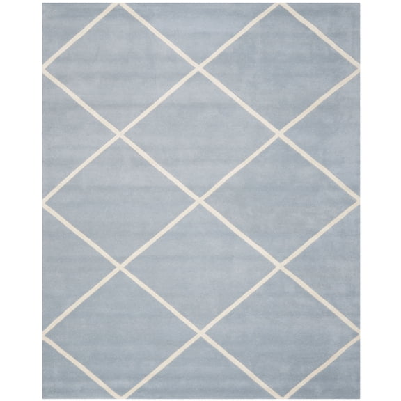 SAFAVIEH Chatham CHT720B Handmade Blue / Ivory Rug