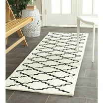 SAFAVIEH Chatham CHT721A Handmade Ivory / Black Rug