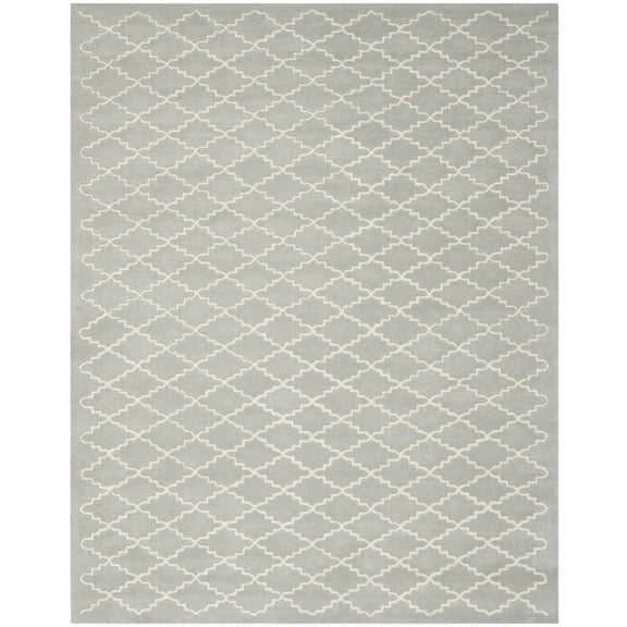 SAFAVIEH Chatham CHT721E Handmade Light Blue / Ivory Rug