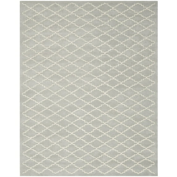 SAFAVIEH Chatham CHT721E Handmade Light Blue / Ivory Rug
