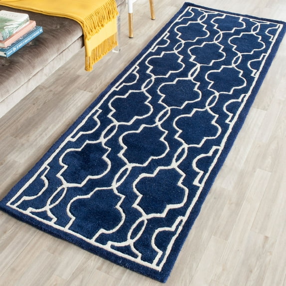 Safavieh Chatham Dark Blue Contemporary Rug - Runner 2'3" x 7'
