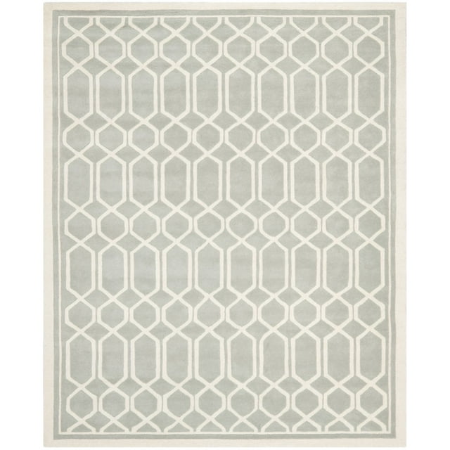 SAFAVIEH Chatham CHT725E Handmade Grey / Ivory Rug