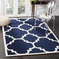 thumbnail image 1 of SAFAVIEH Chatham CHT730C Handmade Dark Blue / Ivory Rug, 1 of 10