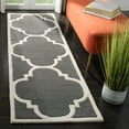 thumbnail image 1 of SAFAVIEH Chatham Hayden Geometric Wool Runner Rug, Dark Gray/Ivory, 2'3" x 9', 1 of 8