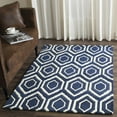 thumbnail image 1 of SAFAVIEH Chatham Graham Geometric Wool Area Rug, Dark Blue/Ivory, 4' x 6', 1 of 8
