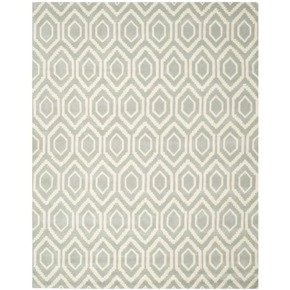 SAFAVIEH Chatham CHT731E Handmade Grey / Ivory Rug