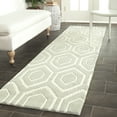 thumbnail image 1 of SAFAVIEH Chatham Graham Geometric Wool Runner Rug, Gray/Ivory, 2'3" x 15', 1 of 8