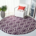 thumbnail image 1 of SAFAVIEH Chatham Graham Geometric Wool Area Rug, Purple/Ivory, 7' x 7' Round, 1 of 8
