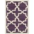 thumbnail image 1 of SAFAVIEH Chatham Giovanni Geometric Wool Area Rug, Purple/Ivory, 3' x 5', 1 of 5