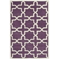 thumbnail image 1 of SAFAVIEH Chatham Giovanni Geometric Wool Area Rug, Purple/Ivory, 5' x 8', 1 of 5