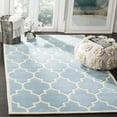 thumbnail image 1 of SAFAVIEH Chatham Gavin Geometric Wool Area Rug, Blue/Ivory, 4' x 4' Square, 1 of 8