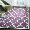 thumbnail image 1 of SAFAVIEH Chatham Gavin Geometric Wool Area Rug, Purple/Ivory, 8'9" x 8'9" Square, 1 of 8