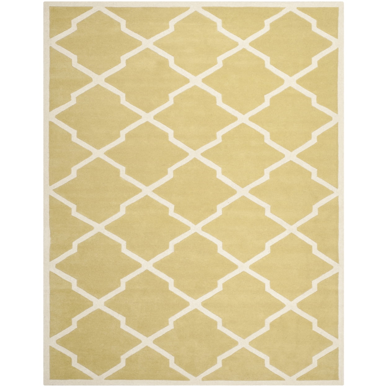 SAFAVIEH Chatham CHT735L Handmade Light Gold / Ivory Rug - Walmart.com