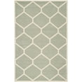 thumbnail image 1 of SAFAVIEH Chatham Greg Geometric Wool Area Rug, Gray/Ivory, 6' x 9', 1 of 5