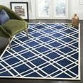 thumbnail image 1 of SAFAVIEH Chatham Gary Geometric Wool Area Rug, Dark Blue/Ivory, 2' x 3', 1 of 8